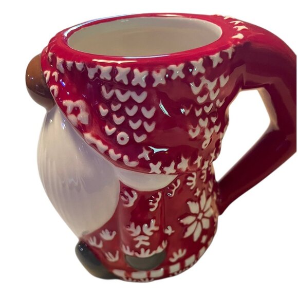 Pottery Barn  Set of 4 Red Fig Sweater Gnome Mugs Winter Christmas Holidays - Picture 5 of 10
